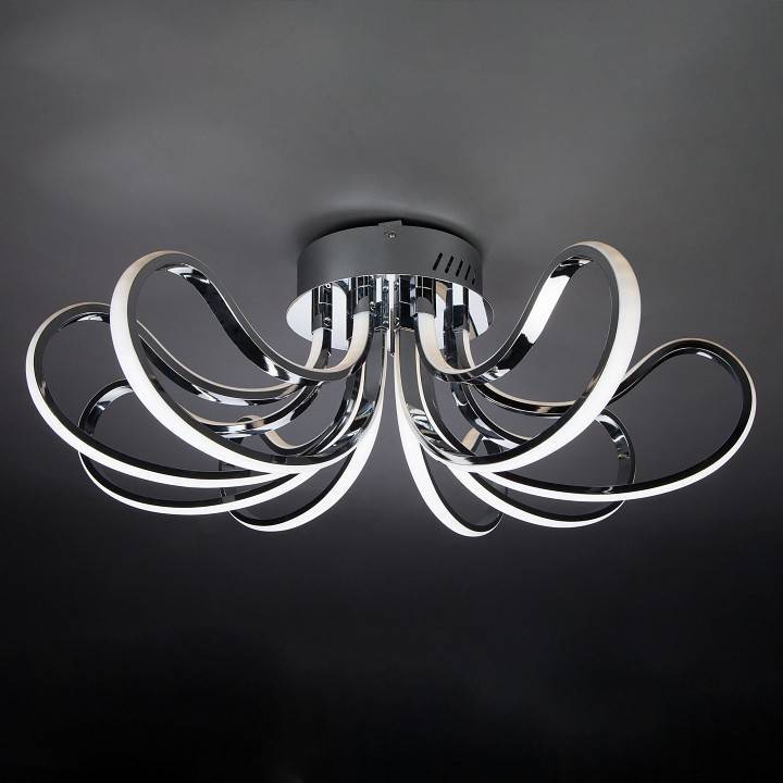 Потолочная люстра Eurosvet Lilium 90079/8 хром 80 Вт 90079/8