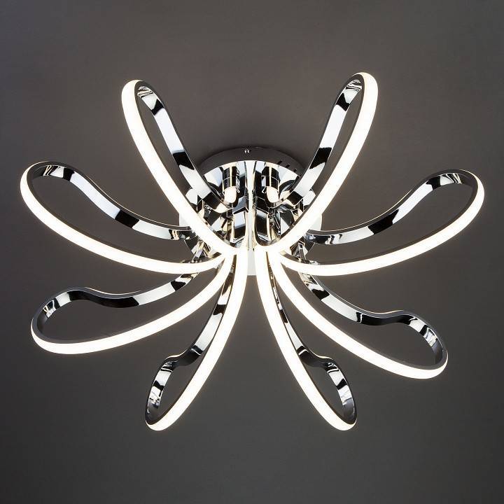 Потолочная люстра Eurosvet Lilium 90079/8 хром 80 Вт 90079/8