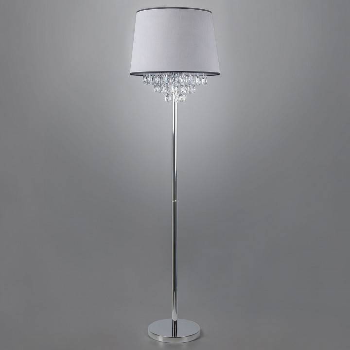 Торшер Eurosvet Opera 01037/1 хром хрусталь Strotskis 01037/1