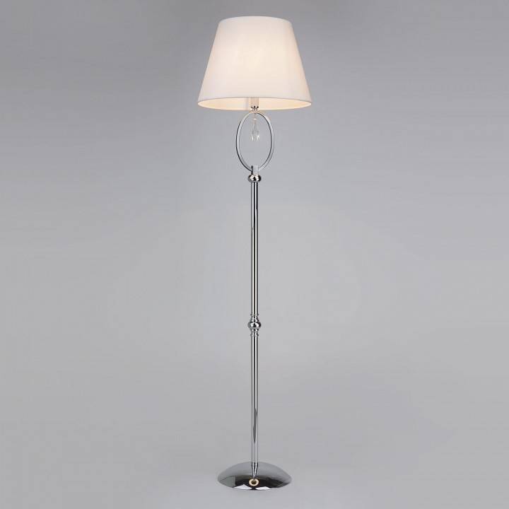 Торшер Eurosvet Madera 01056/1 хром/прозрачный хрусталь Strotskis