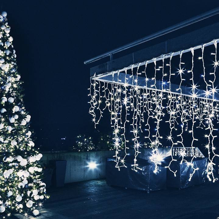 Занавес световой Eurosvet 200-101 200-101 белый с эффектом мерцания