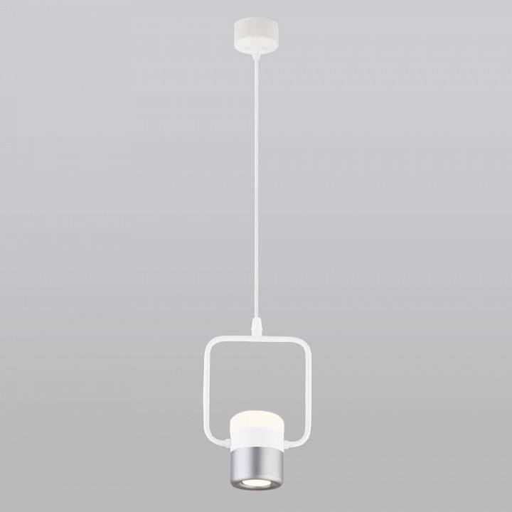 Подвесной светильник Eurosvet Oskar 50165/1 LED белый/серебро