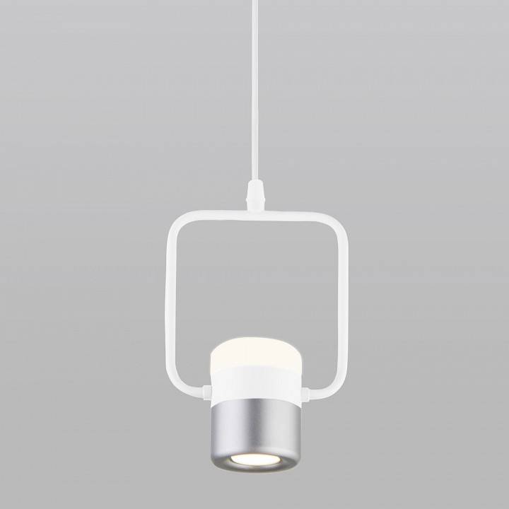 Подвесной светильник Eurosvet Oskar 50165/1 LED белый/серебро