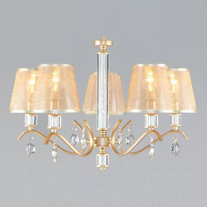 Подвесная люстра Eurosvet Alcamo 60103/5 перламутровое золото 60103/5