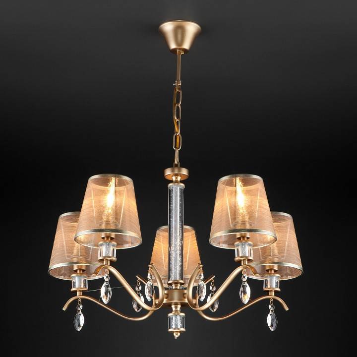 Подвесная люстра Eurosvet Alcamo 60103/5 перламутровое золото 60103/5