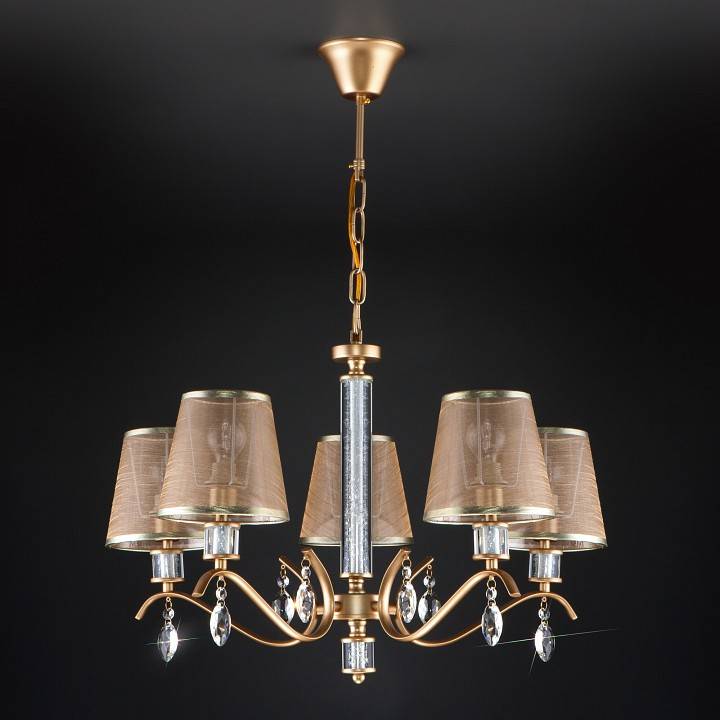 Подвесная люстра Eurosvet Alcamo 60103/5 перламутровое золото 60103/5