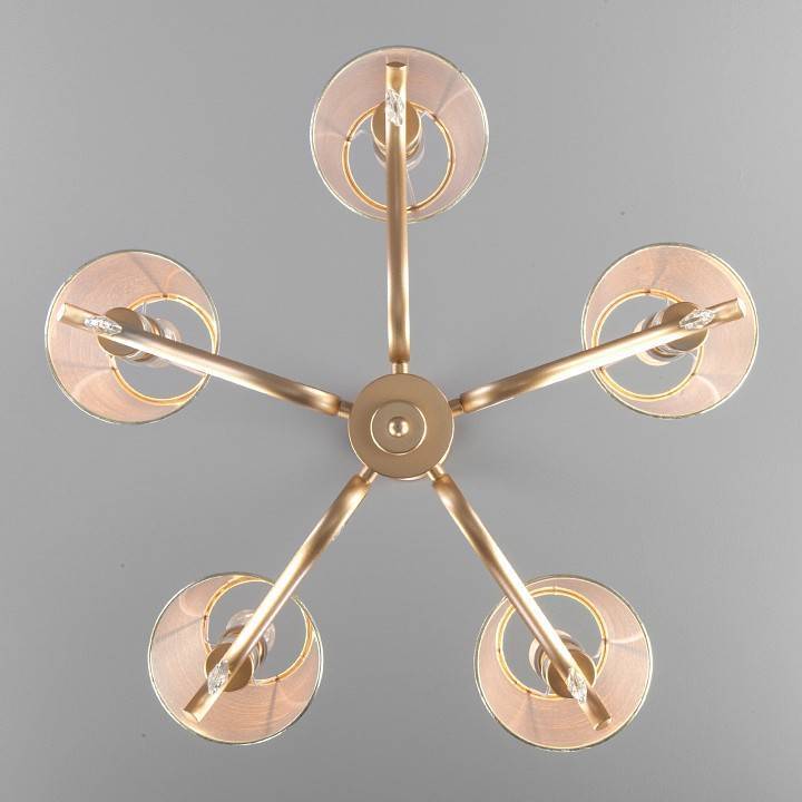 Подвесная люстра Eurosvet Alcamo 60103/5 перламутровое золото 60103/5