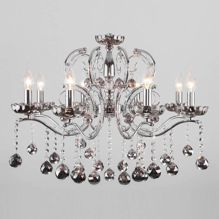 Подвесная люстра Eurosvet Brezza хром Strotskis 10107/8