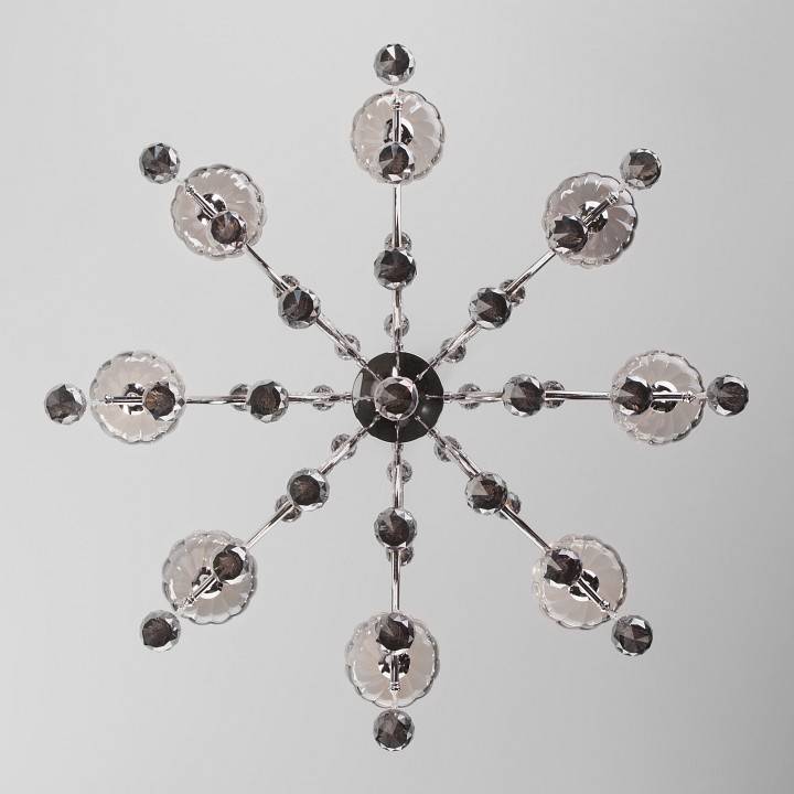 Подвесная люстра Eurosvet Brezza хром Strotskis 10107/8