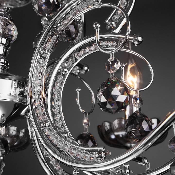 Подвесная люстра Eurosvet Brezza хром Strotskis 10107/8