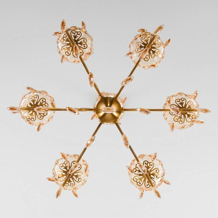 Подвесная люстра Eurosvet Escada 10109/6 бронза Strotskis 10109/6