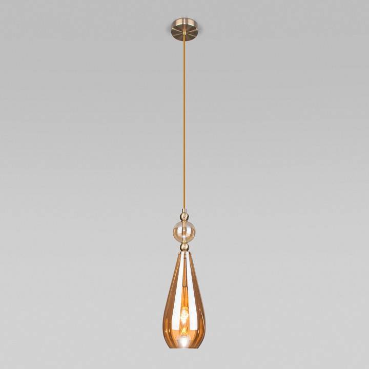 Подвесной светильник Eurosvet Ilario 50202/1 янтарный