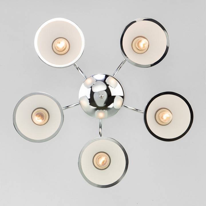 Люстра на штанге Eurosvet Shanon 30174/5 хром 30174/5