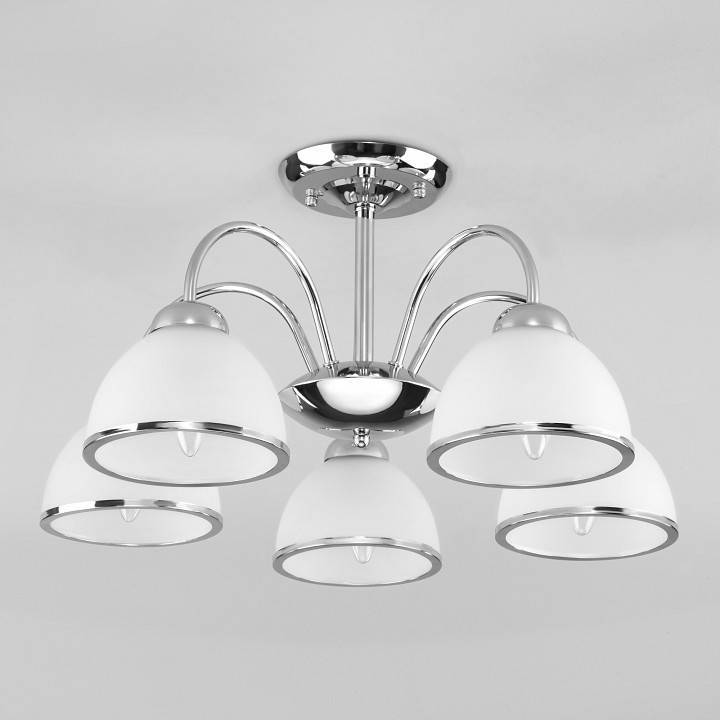 Люстра на штанге Eurosvet Shanon 30174/5 хром 30174/5