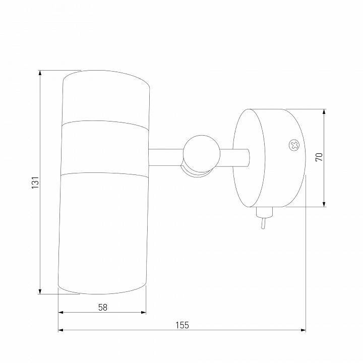 Бра Eurosvet Viero 20096/1 белый/ хром