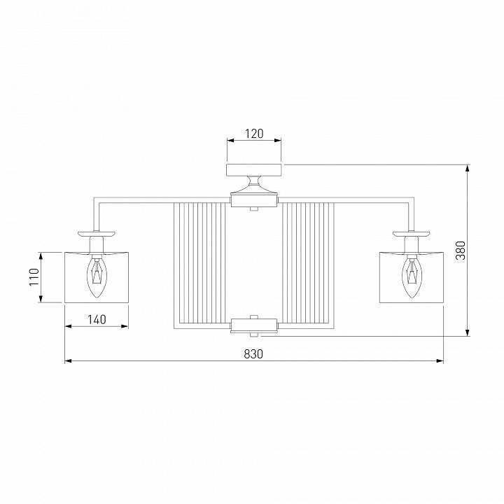 Люстра на штанге Eurosvet Fargo Smart хром 60123/8