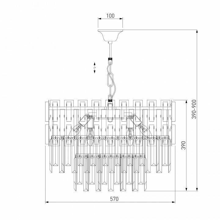 Подвесной светильник Bogates Deseo 337/8 Strotskis Smart