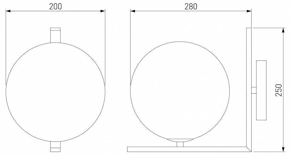 Бра Eurosvet Shape хром 70131/1