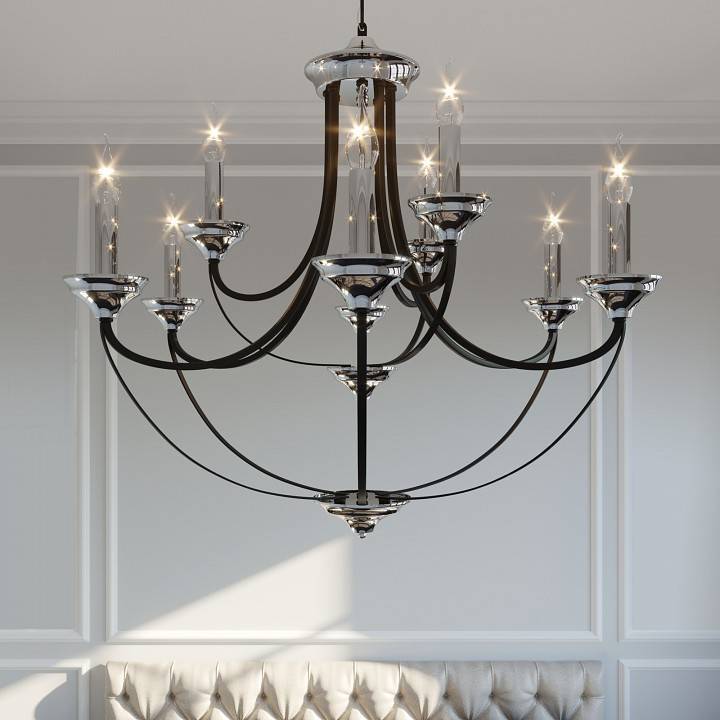 Подвесная люстра Eurosvet Lazzaro 60098/9 хром 60098/9