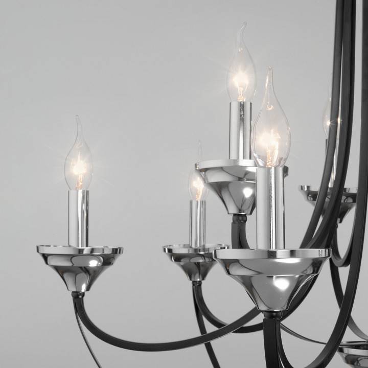 Подвесная люстра Eurosvet Lazzaro 60098/9 хром 60098/9