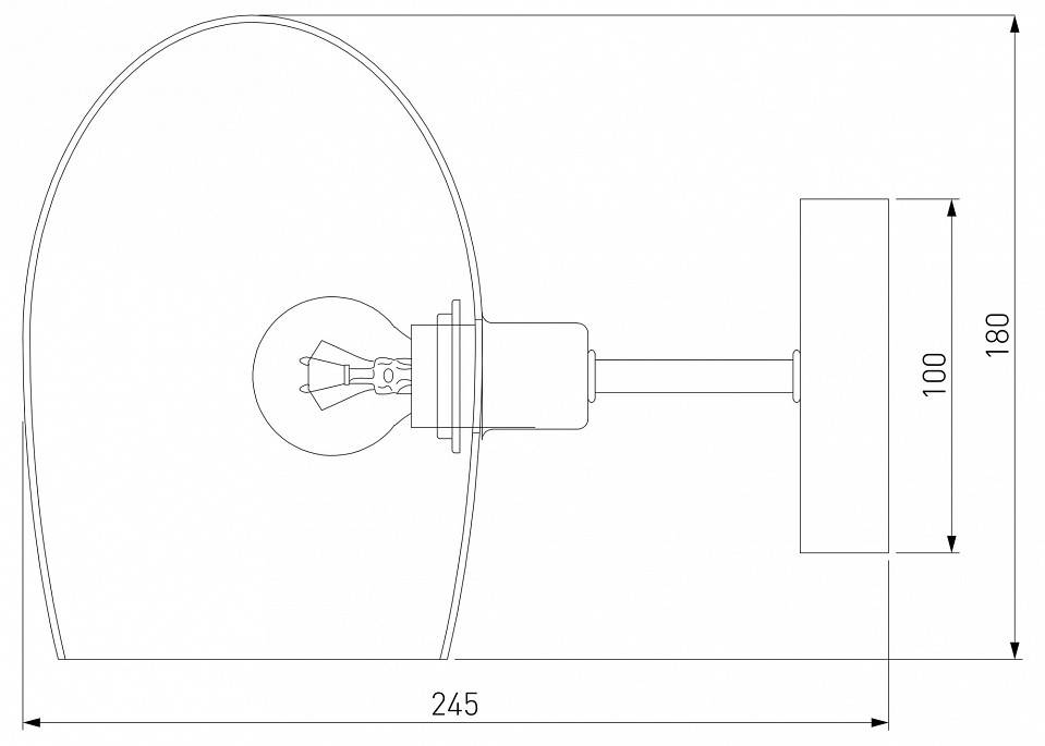Бра Eurosvet Gardie 70141/1 хром
