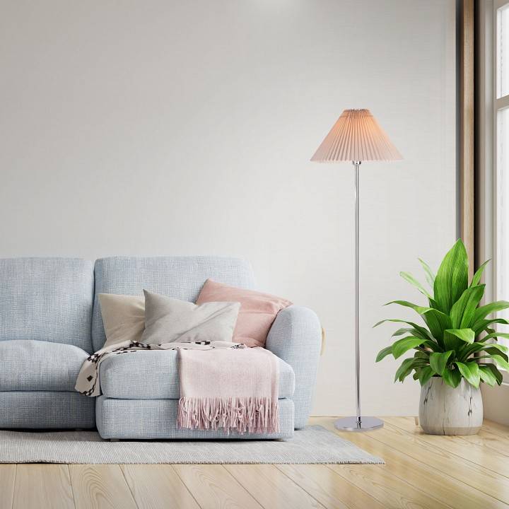 Торшер Eurosvet Peony 01133/1 хром серый 01133/1