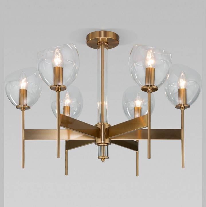 Люстра на штанге Eurosvet Arrista 60130/6 латунь Smart 60130/6