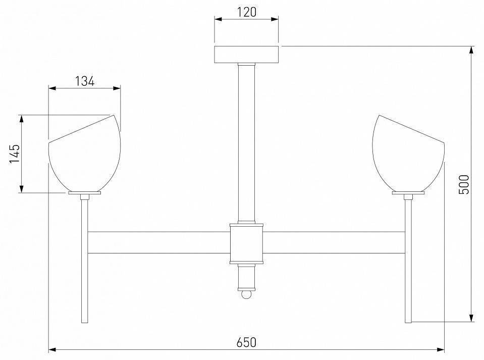 Люстра на штанге Eurosvet Arrista 60130/6 латунь Smart 60130/6
