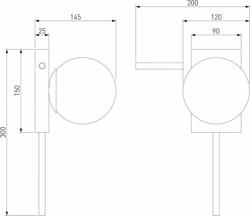Бра Eurosvet Fredo черный жемчуг 40036/1