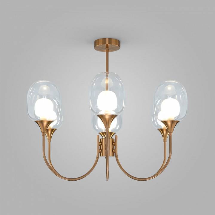 Люстра на штанге Eurosvet Spritz 70217/6 латунь