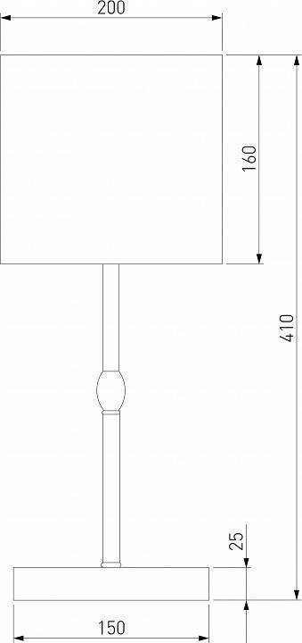 Настольная лампа декоративная Eurosvet Notturno 01162/1 черный