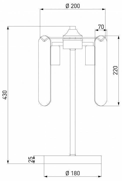 Настольная лампа декоративная Eurosvet Claire 01170/3 золото