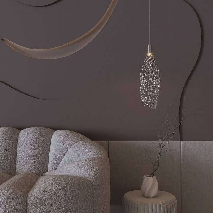 Подвесной светильник Eurosvet Ruche 90352/1 хром