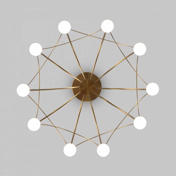 Люстра на штанге Eurosvet Ragno 90031/10 LED золото