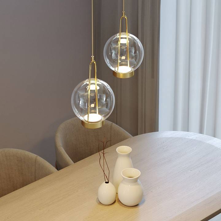 Подвесной светильник Eurosvet Frasco 50267/1 LED латунь