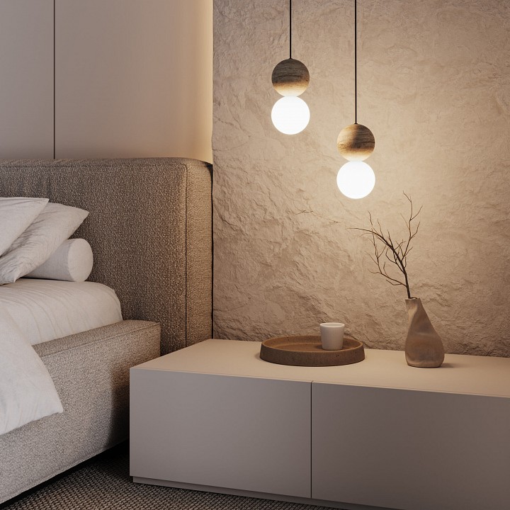 Подвесной светильник Eurosvet Stone 304051 травертин