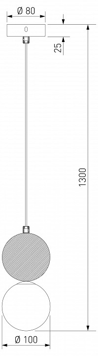 Подвесной светильник Eurosvet Stone 304051 травертин