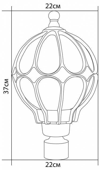 Наземный низкий светильник Feron Сфера 11360