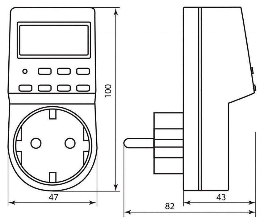 Розетка с таймером Feron TM24 23257