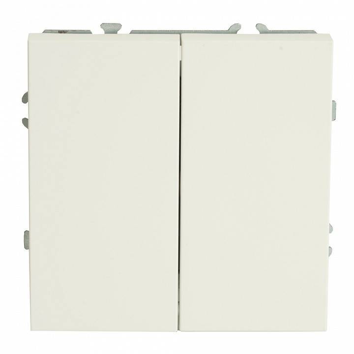 Выключатель двухклавишный без рамки Stekker RSW10-5104-01 49866
