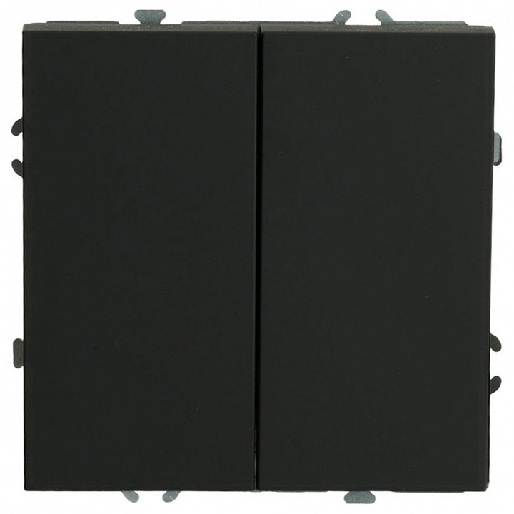 Выключатель двухклавишный без рамки Stekker Эмили 50247