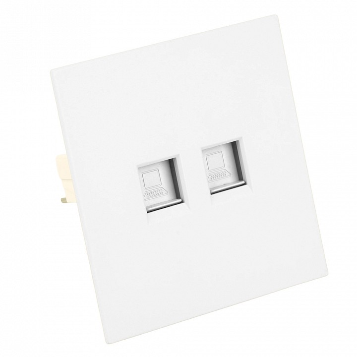 Розетка двойная Ethernet RJ-45 без рамки Stekker Мия 50437