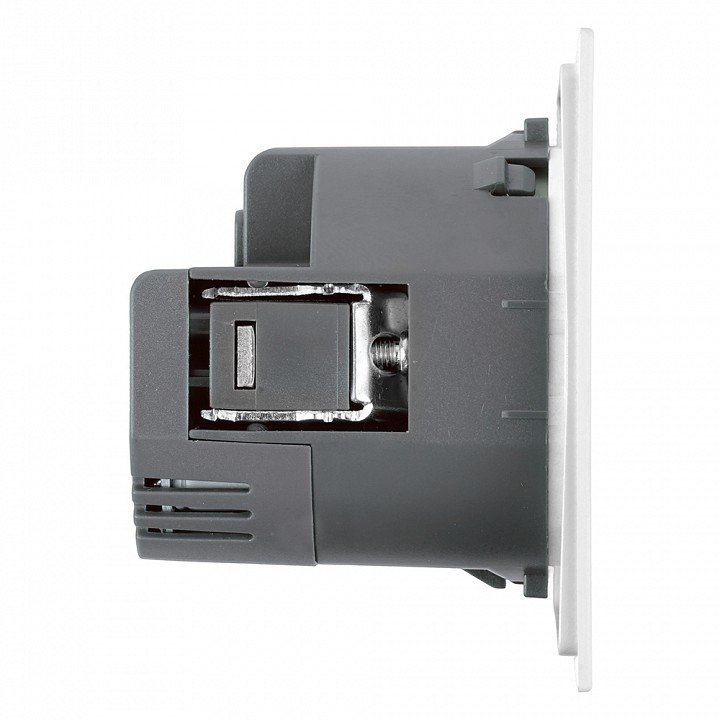 Розетка с заземлением и со шторкой и 2хUSB type A и C, без рамки Stekker Мия 50438