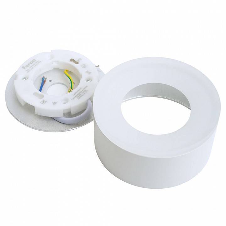 Светильник накладной Feron HL456 под лампу GU10 белый 51346