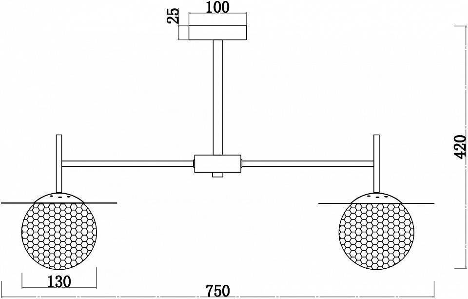 Люстра на штанге F-promo Roshni 3049-5P