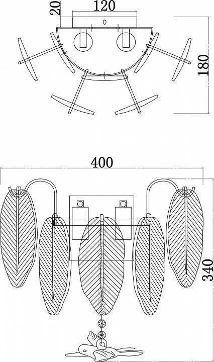 Накладной светильник Favourite Philomela 3054-2W
