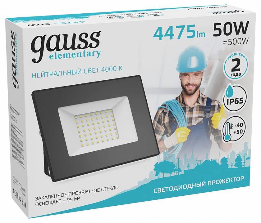 Светильник настенно-потолочный Gauss Elementary 613100250