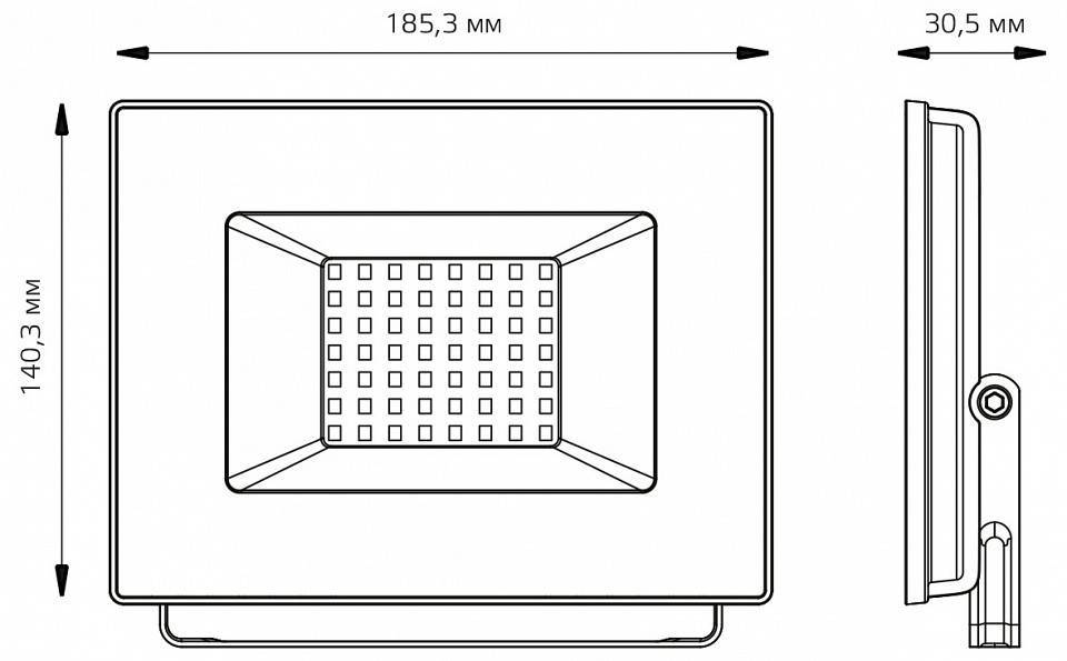 Светильник настенно-потолочный Gauss Elementary 613100250