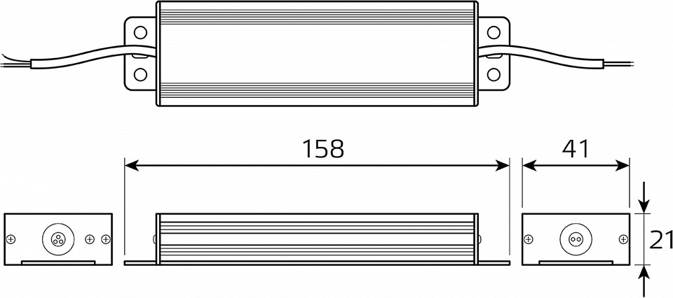 Блок питания с проводом Gauss  BT523