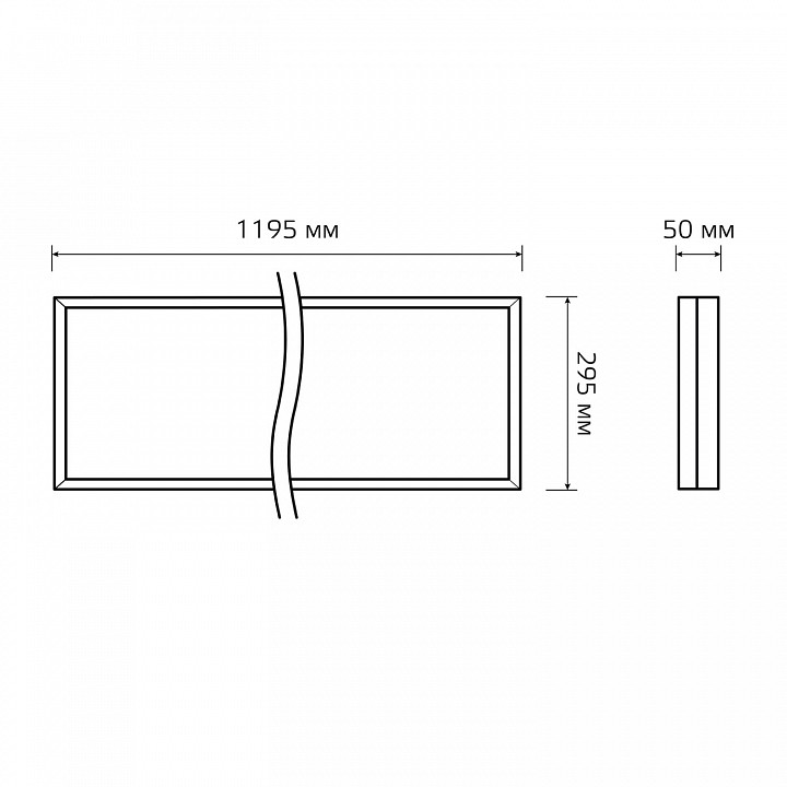 Светильник потолочный Армстронг Gauss MiR 35 Вт 4000 К G1-A0-00350-01G02-4003540
